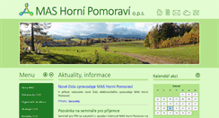 Desktop Screenshot of hornipomoravi.eu